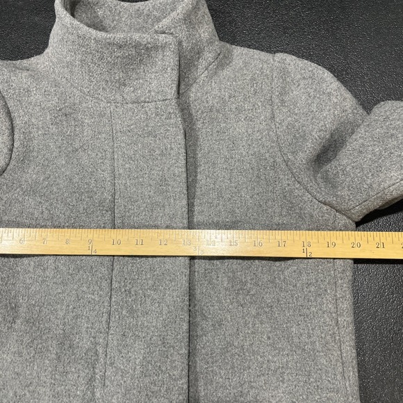 J. Crew City Coat Womens 4 Gray Wool Preppy Outdoor Quiet Luxury Classic J6140 - Picture 4 of 8